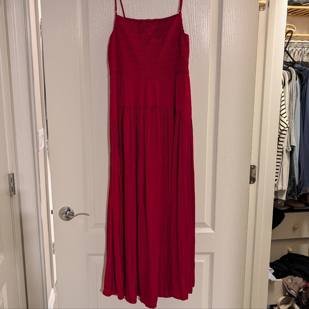 Z Supply Helene Maxi Dress In Haute Red